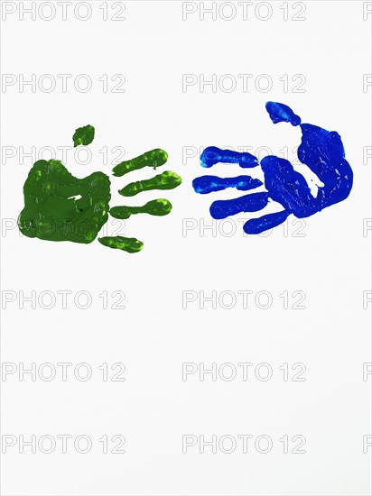 Painted hand prints