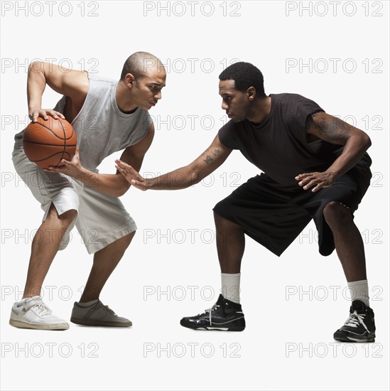 Two basketball players