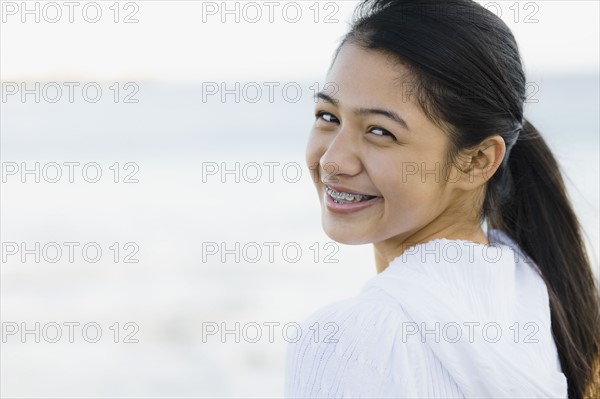 Girl smiling