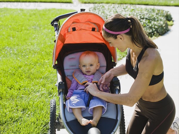 Jogger and baby