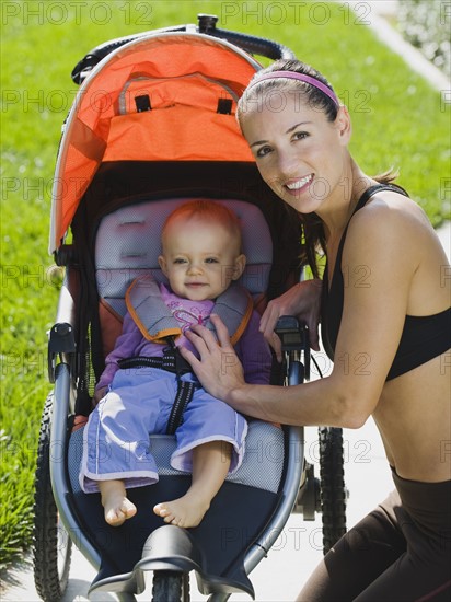 Jogger and baby