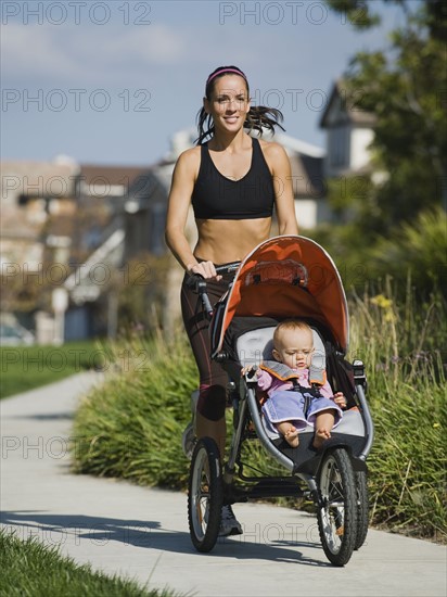 Jogger and baby