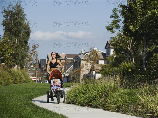 Jogger and baby