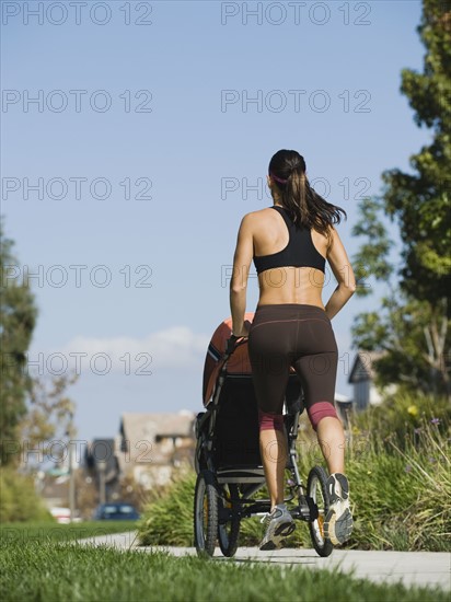 Jogger and baby