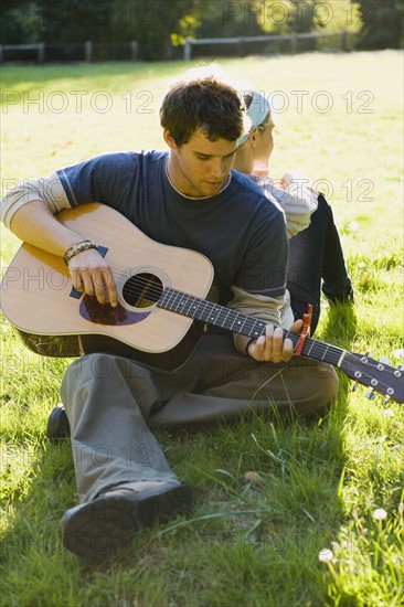 Man playing guitar