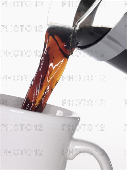 Pouring coffee