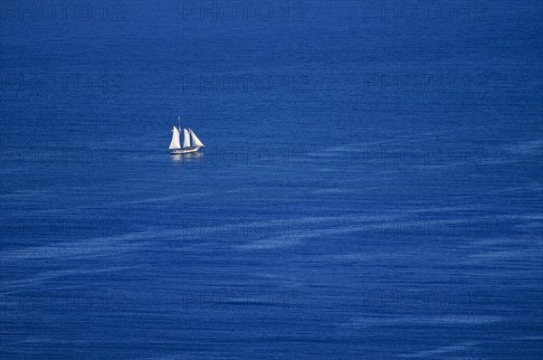 Sailboat in ocean