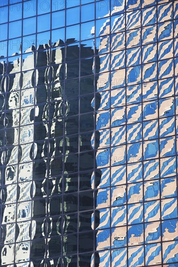 Reflection on skyscrapers