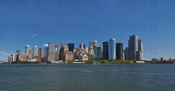 Downtown waterfront buildings.