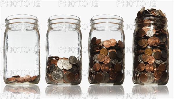 Jars of coins