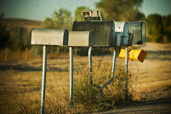 Mailboxes.