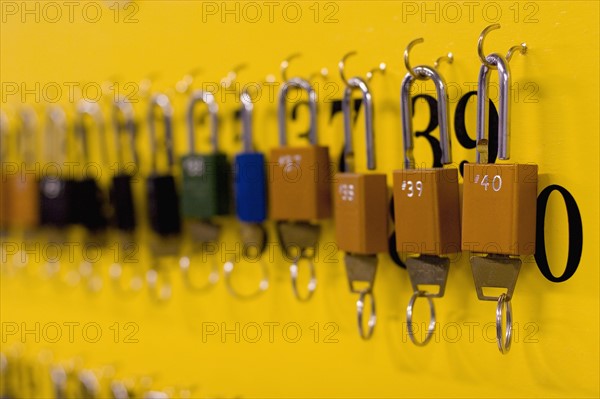 Row of locks