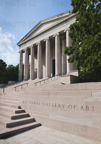 American building with columns.