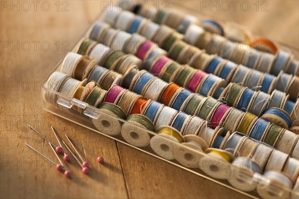 Spools of thread.