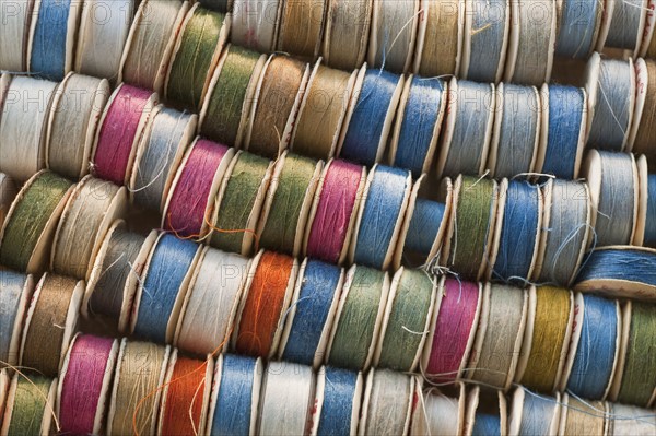 Spools of thread.