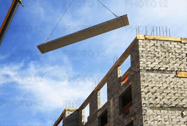 Crane at construction site