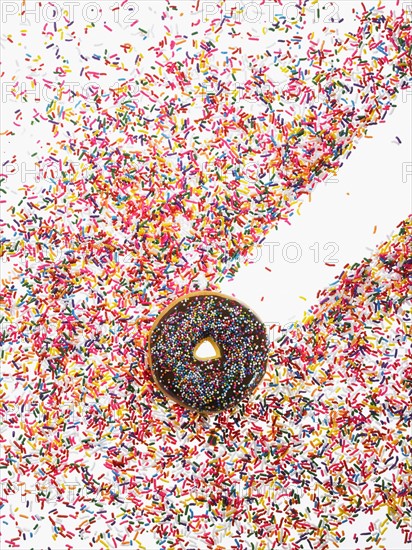 Donut and sprinkles