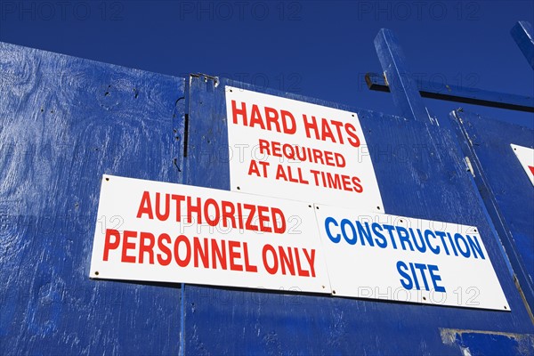 Construction signs