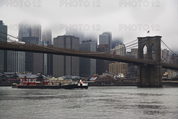 Bridge and cityscape