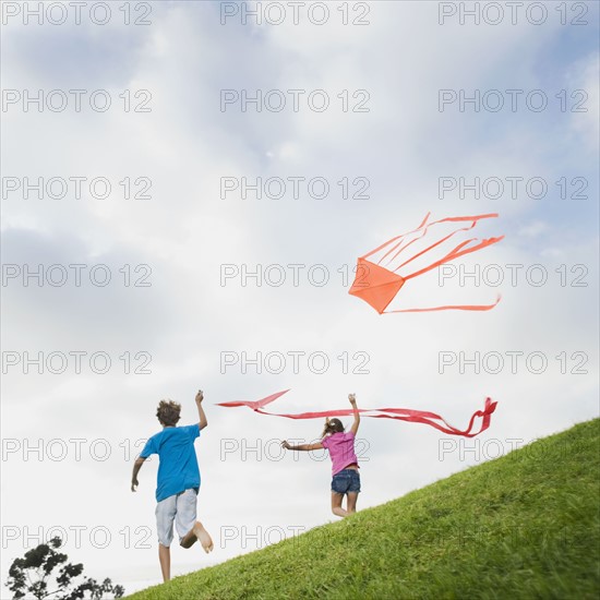 Flying kites