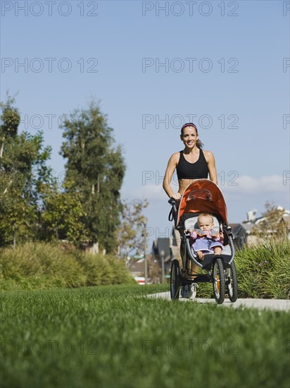 Jogger and baby