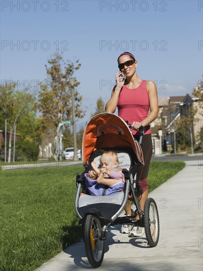 Jogger and baby