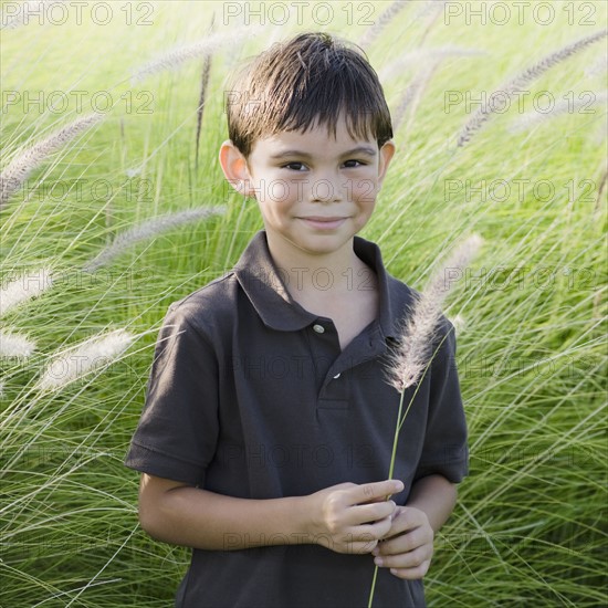 Boy in grass