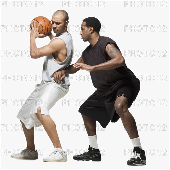 Two basketball players