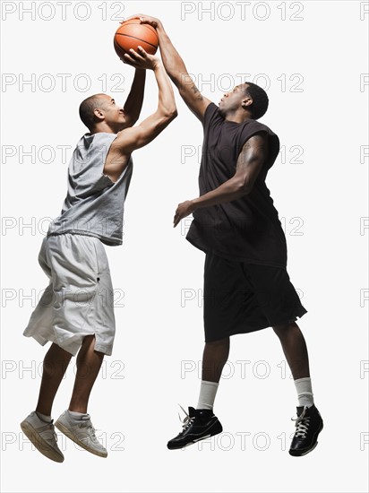 Two basketball players