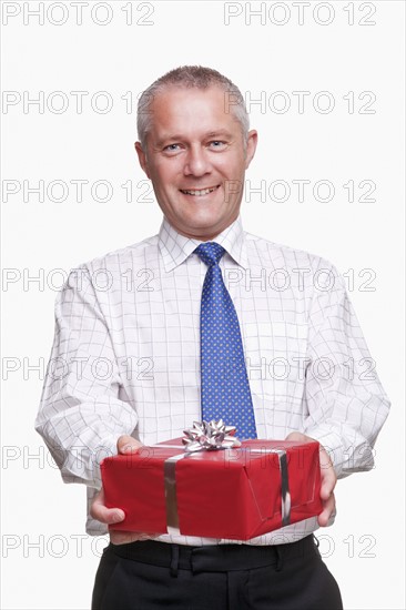 Man giving a present