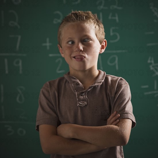 Young student in classroom