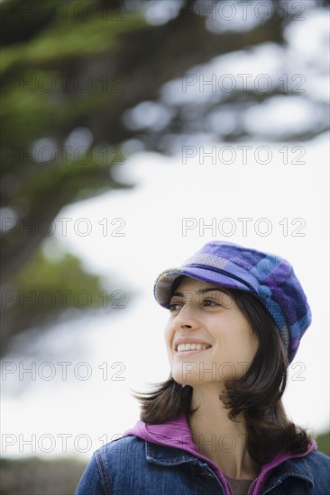 Woman wearing hat