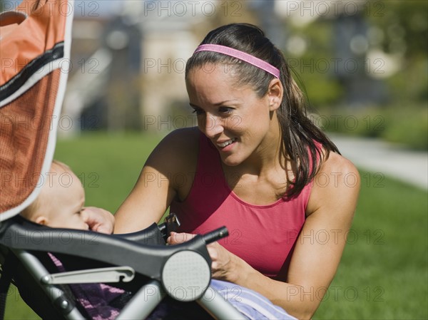 Jogger and baby