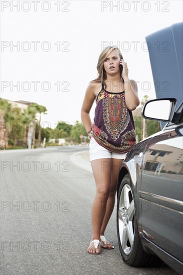 Woman talking on cell phone