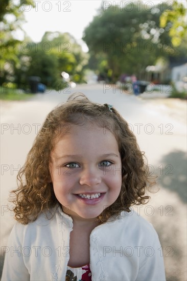 Young girl smiling