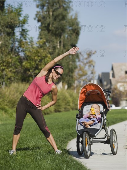 Jogger and baby