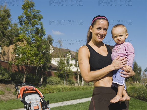 Woman and baby