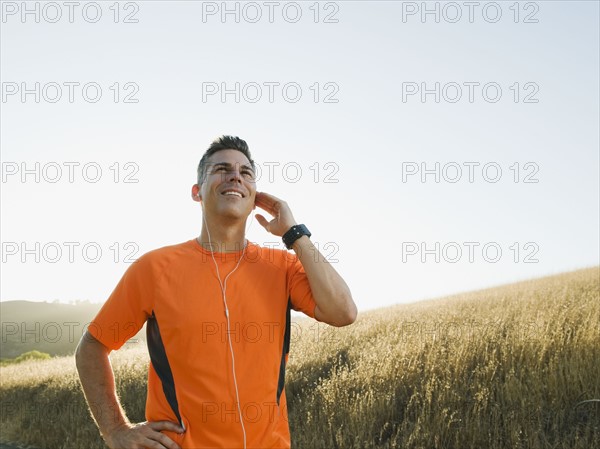 Man with headphones