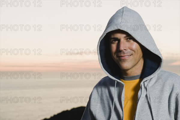 Man wearing hoodie