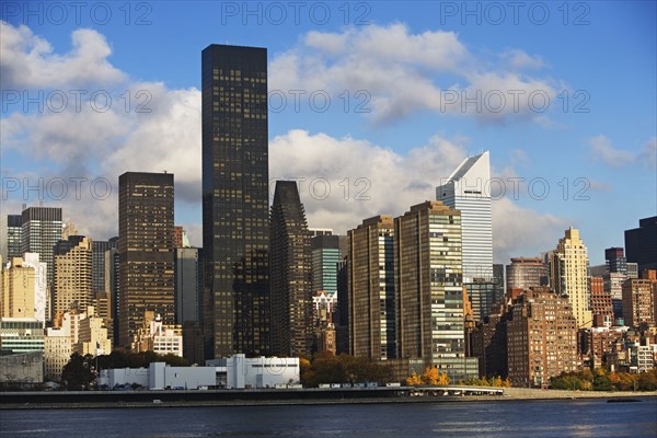 Waterfront cityscape