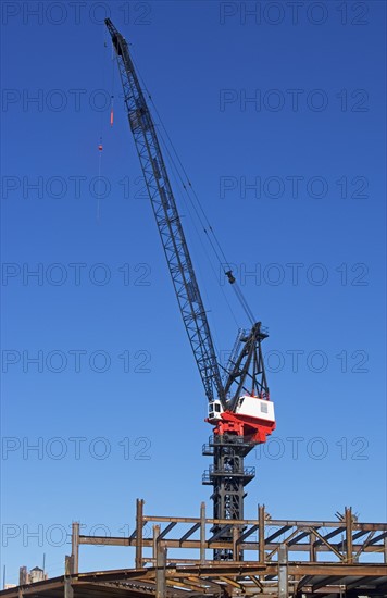 Crane at construction site