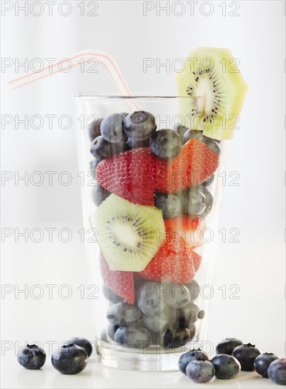 Glass of fruit