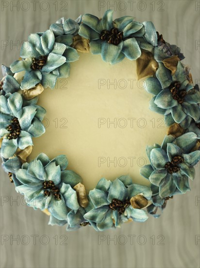 Cake decorated with flowers