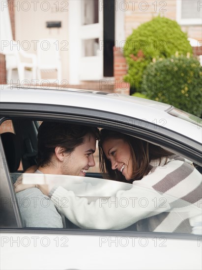 Couple in car