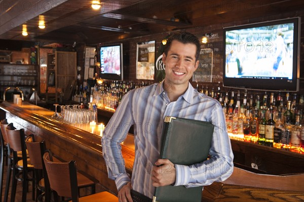 Server in bar.