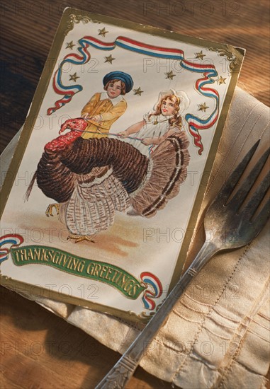 American thanksgiving card.