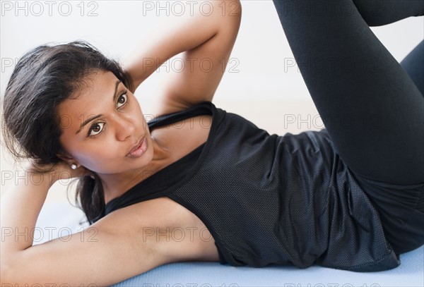 Woman exercising