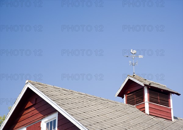 Weathervane on barn