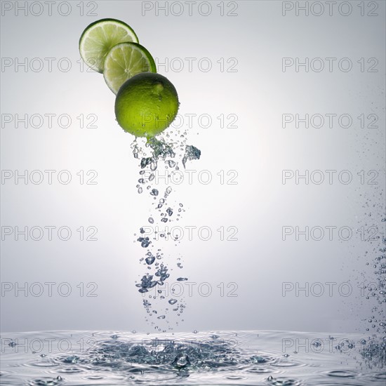 Limes and water