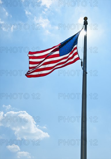 American flag.